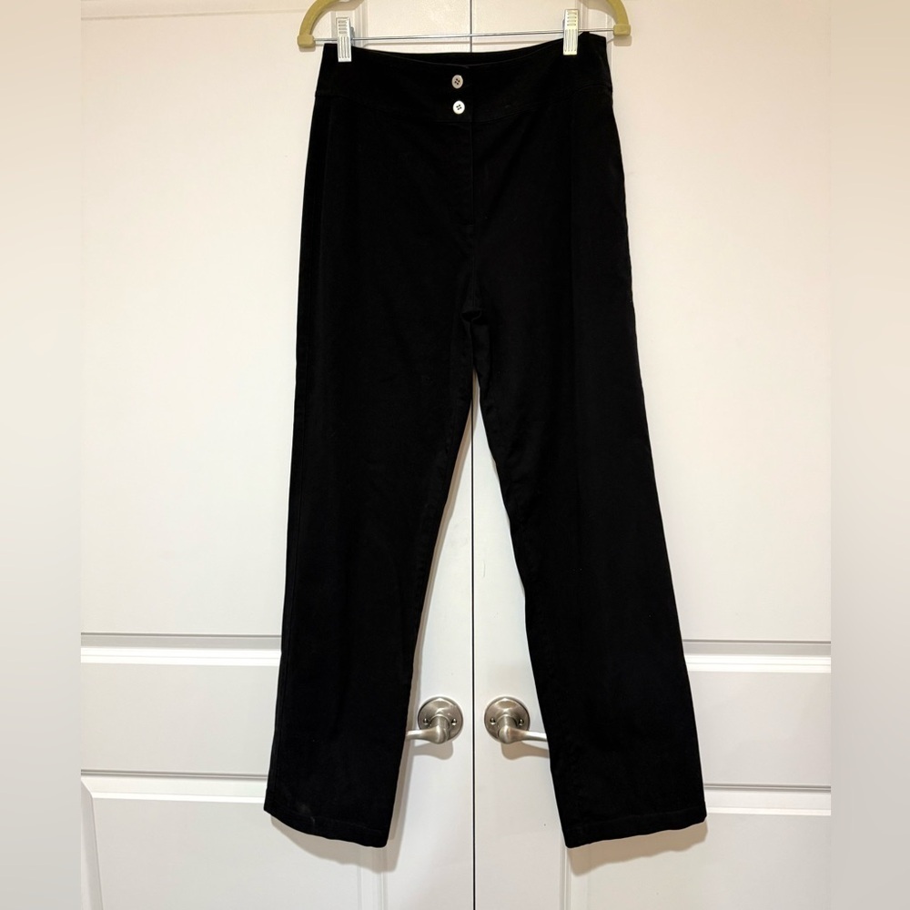 Chico's Classic Black Vintage Lightweight pants sz 1 Chicos = M OR SZ 8